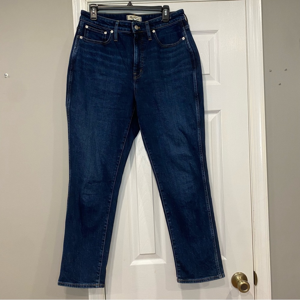Madewell The Curvy Perfect Vintage Jeans Womens Size 30 Dark Wash Blue Denim